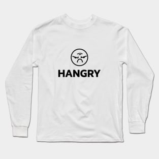 Hangry Hungry Angry Foodie Long Sleeve T-Shirt